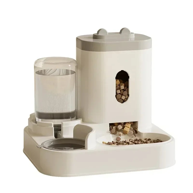 Automatic Feeder Cat Bowl With Water Fountain