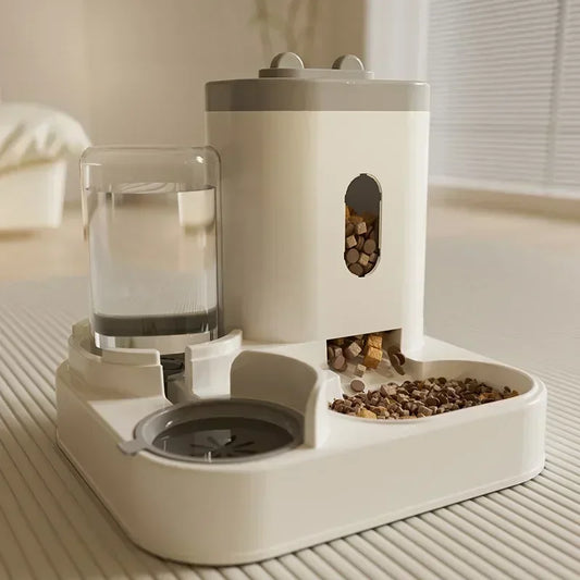 Automatic Feeder Cat Bowl With Water Fountain