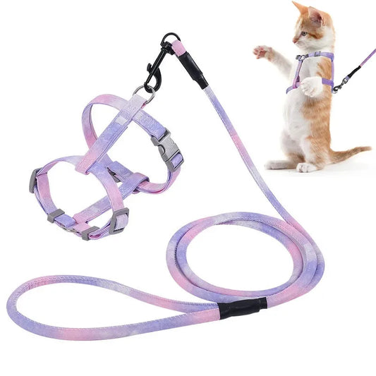 Adjustable Cat Harness and Leash Set