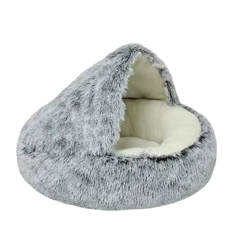 Warm Soft Plush Cat Bed